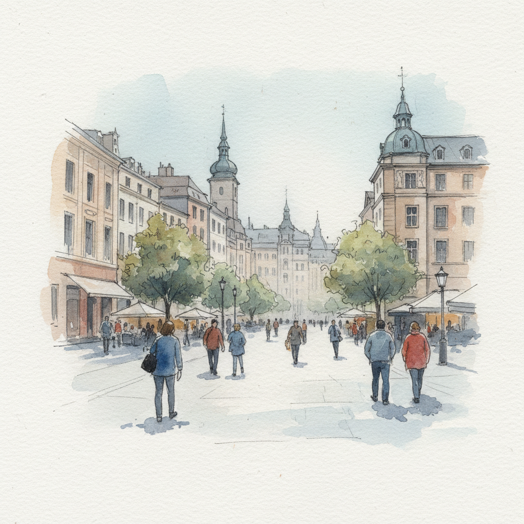 Delikatna ilustracja akwarelowa w stylu vintage i ... - przykład 1